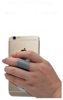 MULTI BAND FINGER GRIP PHONE HOLDER FOR APPLE IPhone 6/6S, IPhone 6S Plus, IPhone 5S/SE, 4S - BLACK