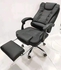 Classy Leather Office Chair With Foot Rest