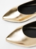 حذاء باليرينا بطرف مدبدب من مجموعة أنس ذهبي