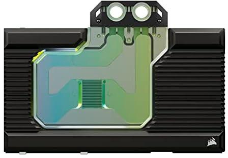 Corsair Hydro X Series XG7 RGB 4090 Founders Edition GPU Water Block - For NVIDIA® GeForce RTX™ 4090 FE - CNC Nickel-Platted Copper, 50 Cooling Fins, Included Backplate & ARGB Adapater Cable - Black