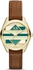 Armani Exchange Women's Multi Color Dial Leather Band Watch - AX5524