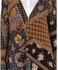 Mlameh Set Of Paisely Tunic Top & Sleeveless Cardigan - Brown