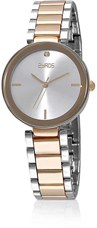 Zyros Watch for Women , Analog , Metal Band , Silver , ZY029L060611