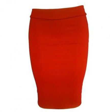 Ghali Miss Vee Dark Red Midi Skirt.