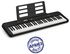 Casio CT-S200BK in black with 61 stand buttons and accompanying automatic