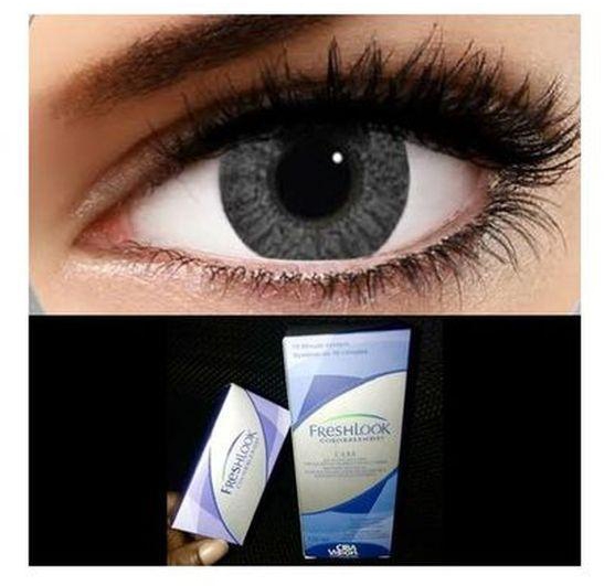 FreshLook Contact Lenses +120ml Solution - Gray [2 Lenses In A Packet]