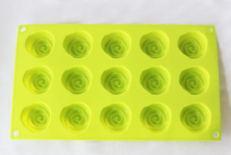 ‎15 Cavity Flowers Silicone Non Stick Cake ‎Mould ‎