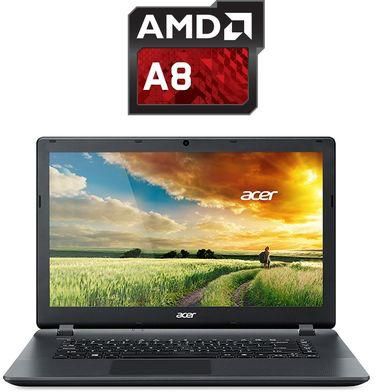 Acer لاب توب Aspire ES1-521-83HF - AMD A8 - رام 4 جيجا بايت - هارد ديسك درايف 500 جيجا بايت - شاشة عالية الجودة 15.6 بوصة - معالج بياناتAMD - DOS - أسود