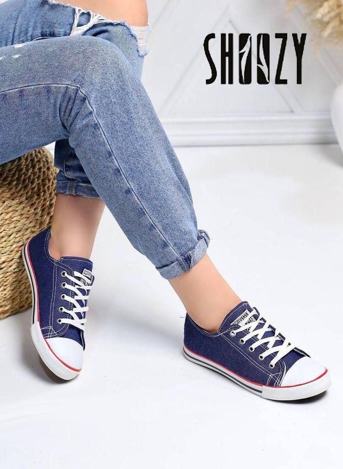 Shoozy Lace Up Sneakers - Blue