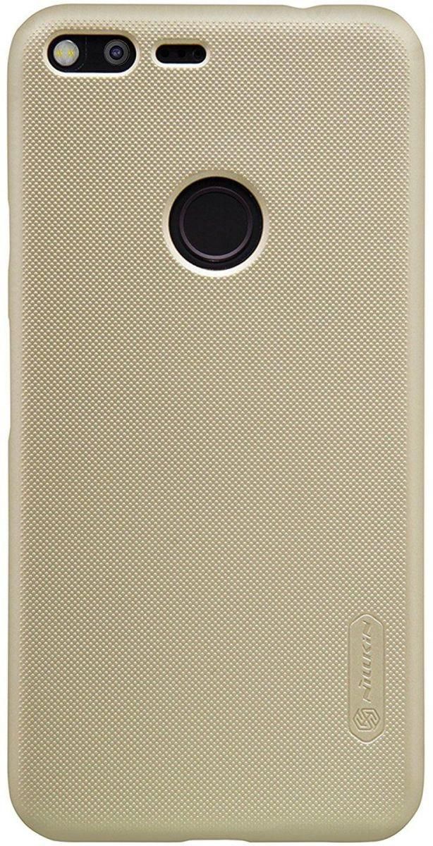 Nillkin Frosted Shield Hard Case Cover with Screen Protector for Google Pixel - Gold