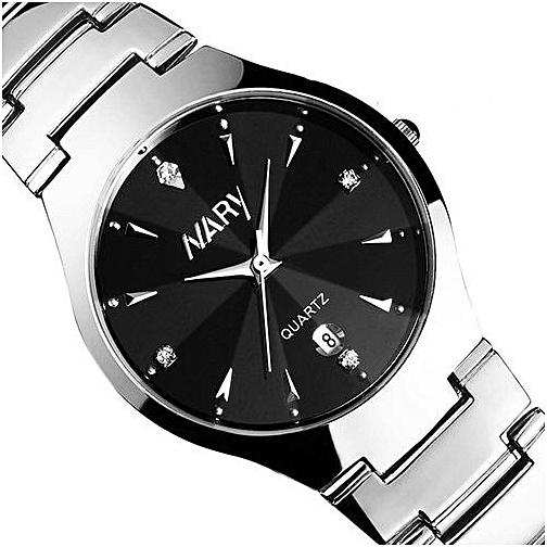 Fashion AI Luxury Men Single Calendar Quartz Stainless Steel Date Wrist Watches BK