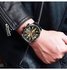 Men's Water Resistant Chronograph Watch 8351 - 47 mm - Black