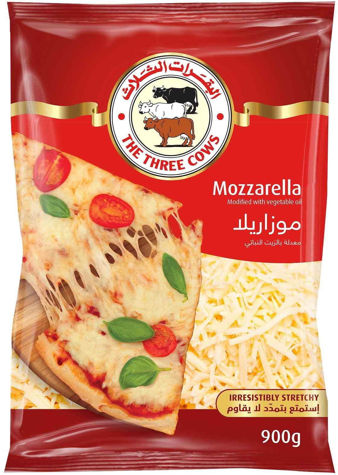 The three cows shredded mozzarella cheese(analogue) 900G
