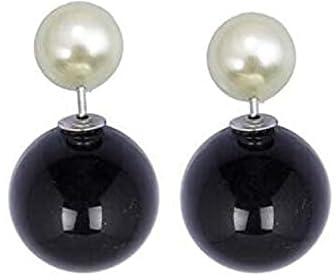 Black & White Pearl Earrings