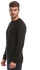 D-Struct Black Cotton Round Neck Pullover Top For Men