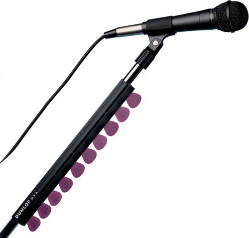Jim Dunlop 5012SI Microphone Stand Guitar Pick holder 12 (Black)