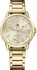 Tommy Hilfiger Dress Gold Stainless Steel Band Gold Dial Wrist Watch For Women