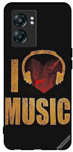 Protective Case Cover For OnePlus Nord N300 Vintage I Love Music