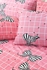 Large Fitted Floral Bed Sheet Set - 5Pcs + Quilt