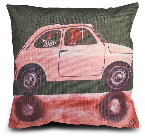 Generic Cartoon Dog Cotton Linen Pillow Cushion Cover Home Decor - Type D
