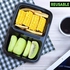[10 Pack] food storage containers set -lunch box plastic -Meal Prep Containers 2 compartment Storage box with Lids, for kitchen storage Microwave/Dishwasher/Freezer Safe حاوية تخزين الطعام