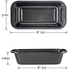 SKARS Non Stick Carbon Steel Rectangular Baking Tray | Loaf Mould | 20 cm, Black (Set of 1)