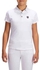 قميص بولو للأطفال 100 Compete قصير الأكمام مناسب لعروض ركوب الخيل - أبيض