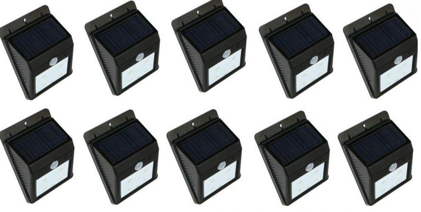Solar motion light,one set of 10 pcs,night sensor light
