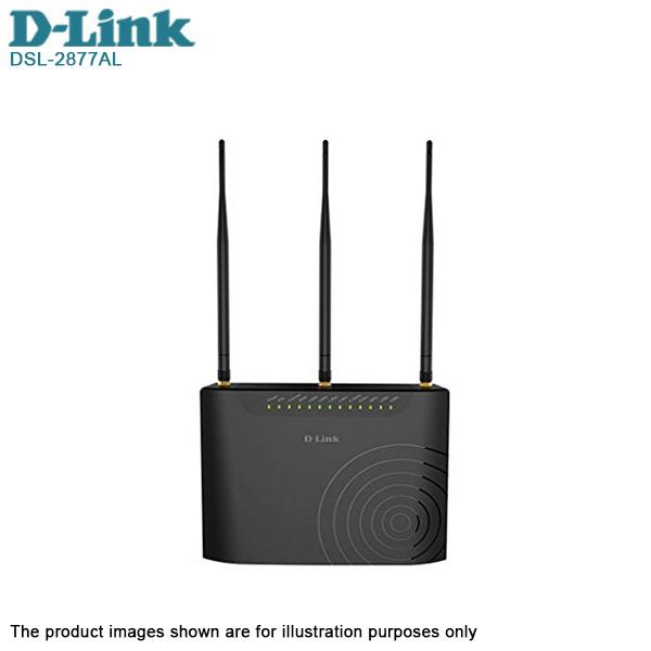 D-Link L AC750 ADSL2+ Dual Band Wireless Modem Router + Range Extender