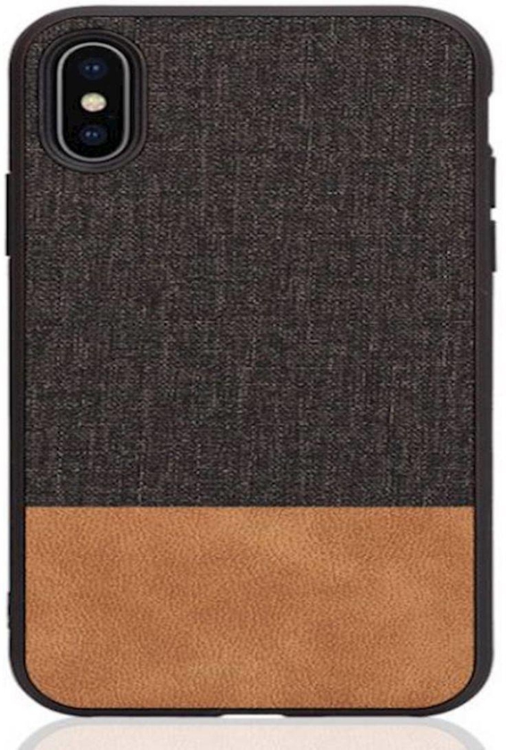 Protective Case Cover For Apple iPhone XS Black/Brown