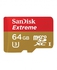 Sandisk 64GB Extreme PLUS microSDXC UHS-I/U3 Card with Adapter
