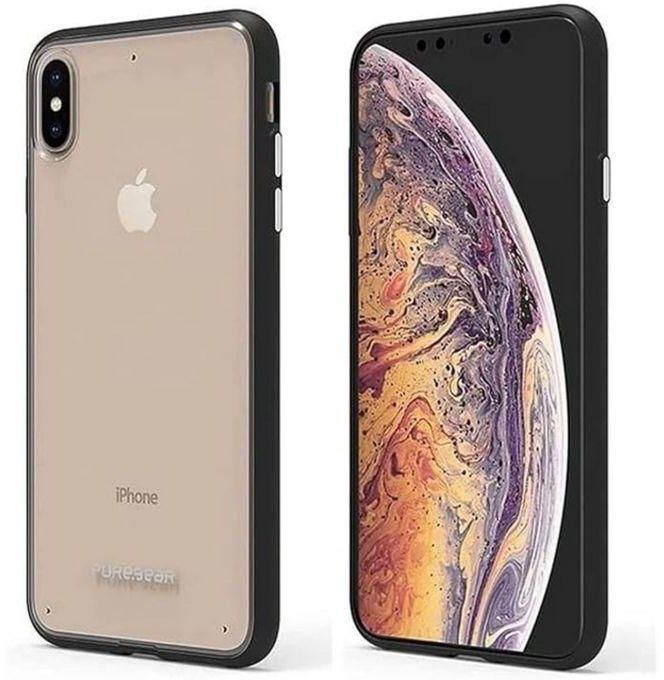 Pure Gear Back Slim Shell Case For Apple iPhone XS Max - Clear & Black