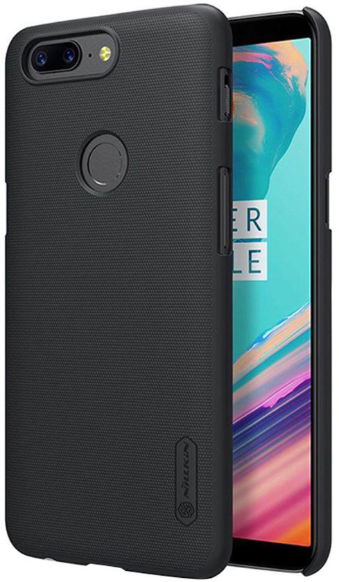 Super Frosted Shield Case Cover With Screen Protector For OnePlus 5T Black