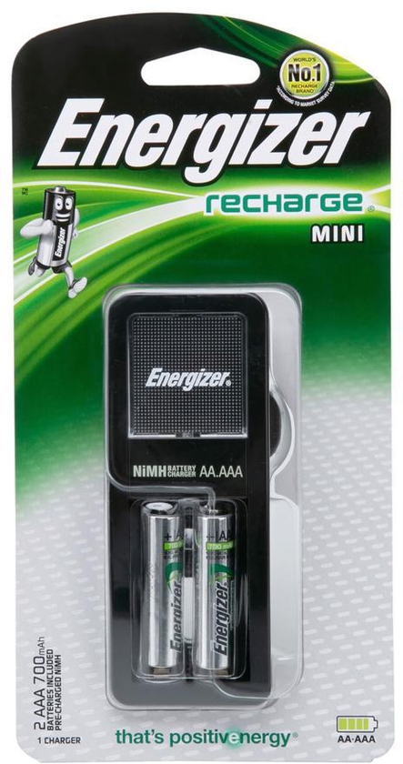 Energizer Battery Charger With 2 AAA Batteries