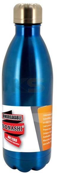 Sonashi 0.75 Ltr Vacuum Flask Bottle Hot & Cold Blue (SVB-752)