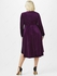 Plus Size&Curve Split Sleeve Sequins Velvet High Low Dress - 4x | Us 26-28