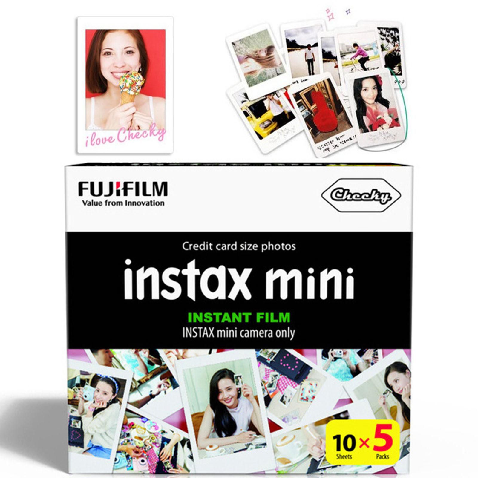 Fujifilm Instax Mini Cheeky 50-Sheet 10x5 - Pack Polaroid Film Photo Paper for Mini 7s 8 25 70