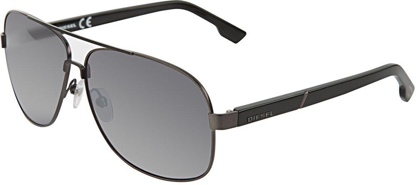 Diesel Square Black Men's Sunglasses - Dl 0125 05C 63