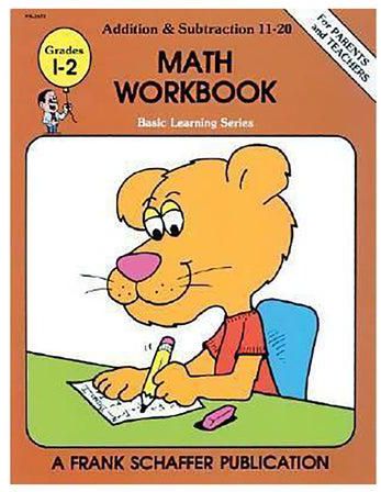 Basic Learning: Addition & Subtraction 11-20 Math Workbook: Grades 1-2 Paperback English by Frank Schaffer Publications