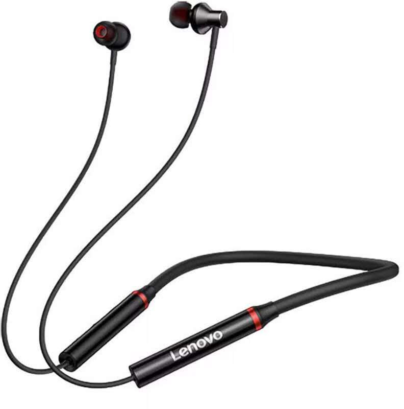 Get Lenovo HE05X Wireless Hanging In-Ear Headphone - Black with best offers | Raneen.com