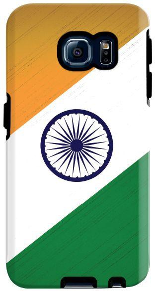 Stylizedd  Samsung Galaxy S6 Edge Premium Dual Layer Tough case cover Matte Finish - Flag of India