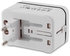 FSGS White Multipurpose Travel Adapter International Plug Dual USB Charging Port Universal AC Socket 77565