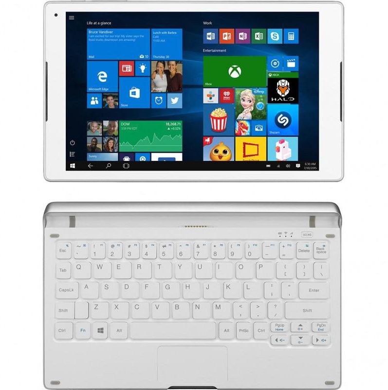 Alcatel Plus 10" 4G Windows, 2in1 Laptop Detachable Keyboard Dock/Tablet, 4G Keyboard, Intel