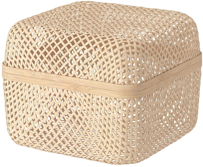 SMARRA Box with lid - natural 30x30x23 cm