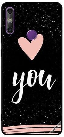 غطاء حماية لهاتف هواوي إنجوي 20E بتصميم عبارة "Love You" متعدد الألوان