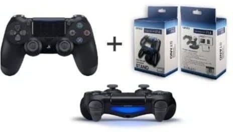 Sony Ps4 Controller Pad + Dual Wireless Charger-black