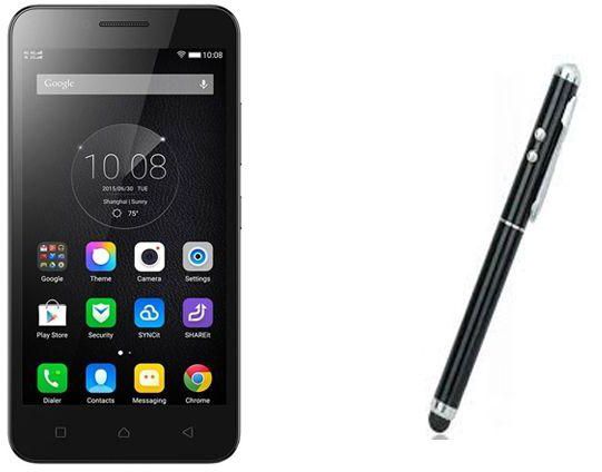 Lenovo Vibe C A2020 - 5.0" - 16GB Dual SIM 4G Mobile Phone - Black + Multi Stylus 4 in 1 High Tech Pen - Black