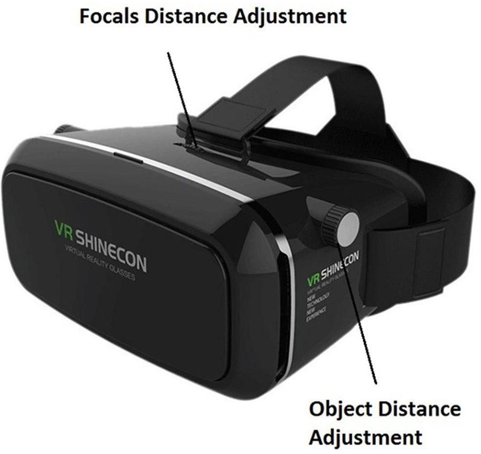 نظارات ثلاثية الابعاد ومحاكاة الواقع الافتراضي 2016 للهواتف النقالة بشاشات حجم 3.5 - 6.0 انش لمشاهدة الافلام ولعب الالعاب مع جهاز تحكم عن بعد وتعمل بالبلوتوث