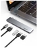 5-In-1 USB C Hub For MacBook Pro/Air Space Grey