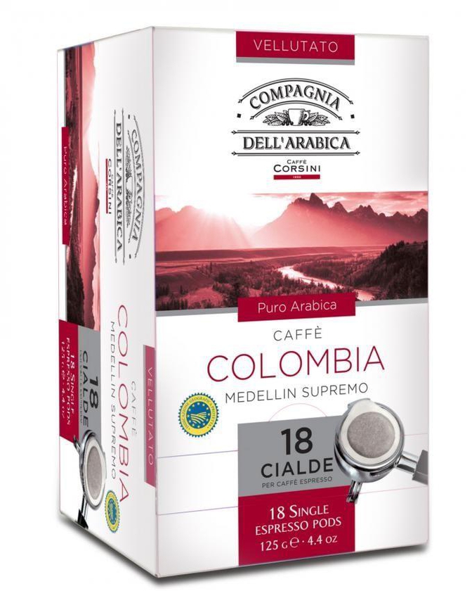 Caffe Corsini Colombia Medellin Espresso Coffee Pods - 18 Pcs
